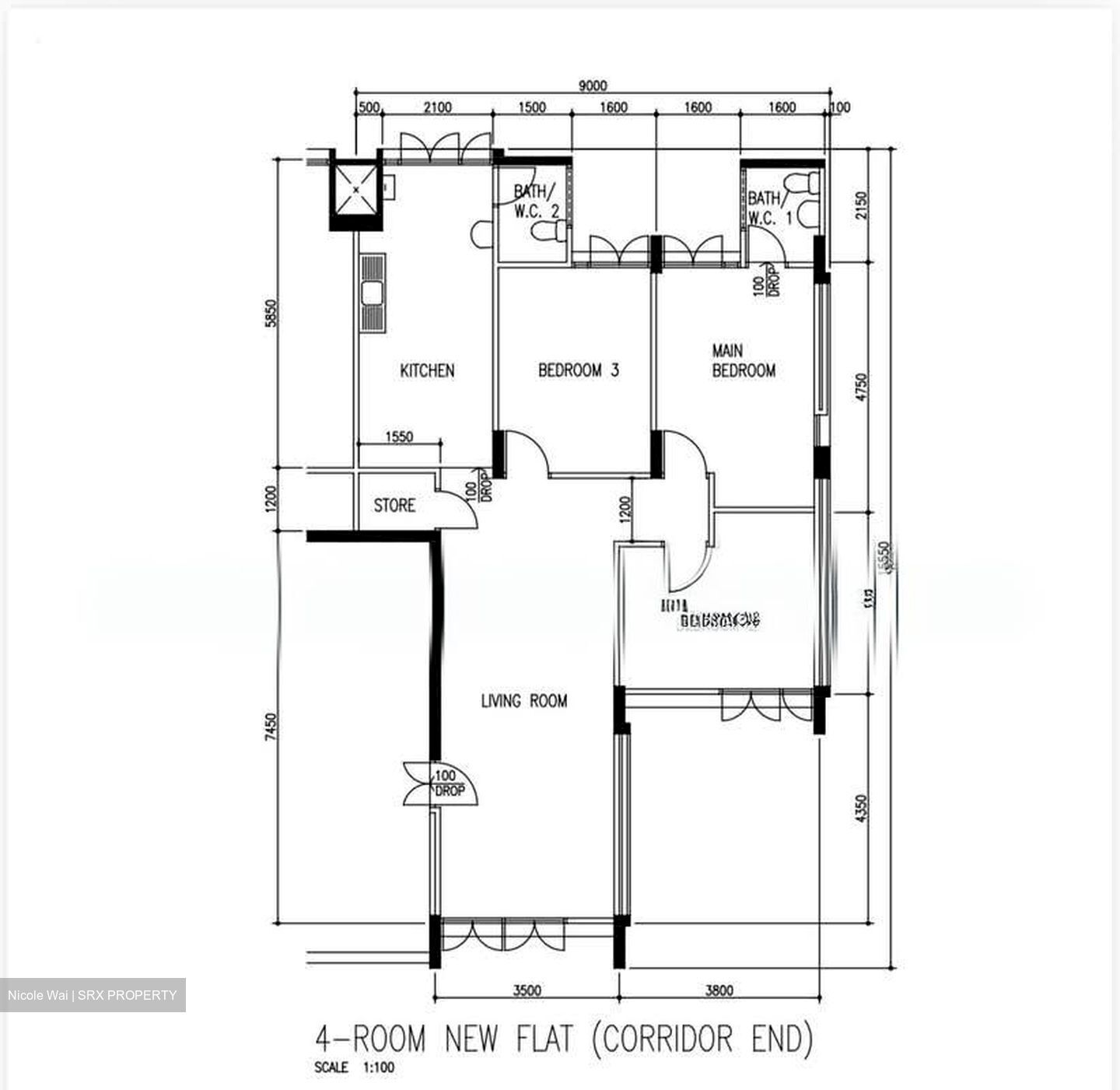 Blk 108 Woodlands Street 13 (Woodlands), HDB 4 Rooms #573639901